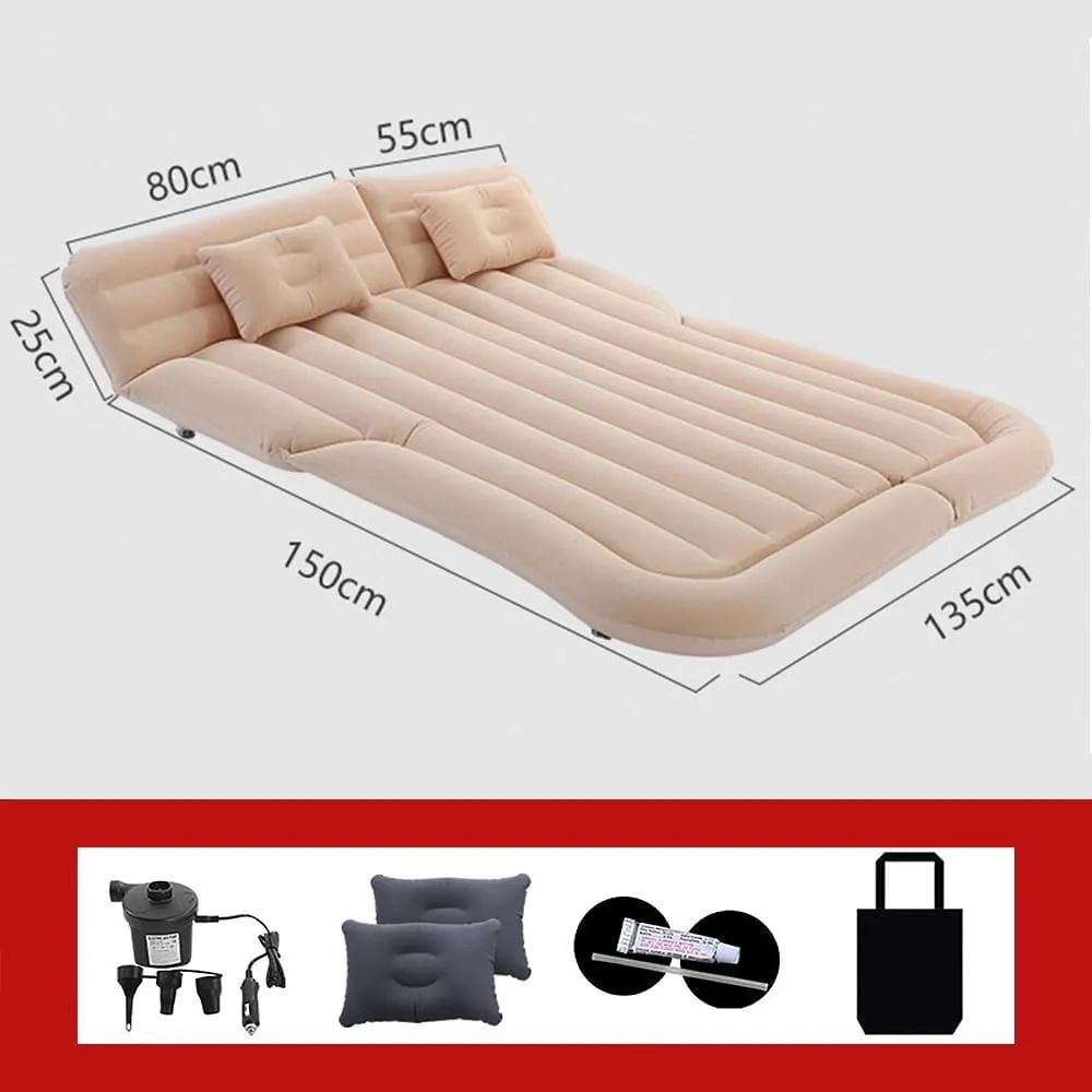 Car Inflatable Mattress for Honda HRV 2015 2016 2017 2018 2019 2020 2021 2022 Portable Car Air Bed Rear Trunk Camping Bed Back Seat Air Mattress Folding Air Bed Cushion,Grey