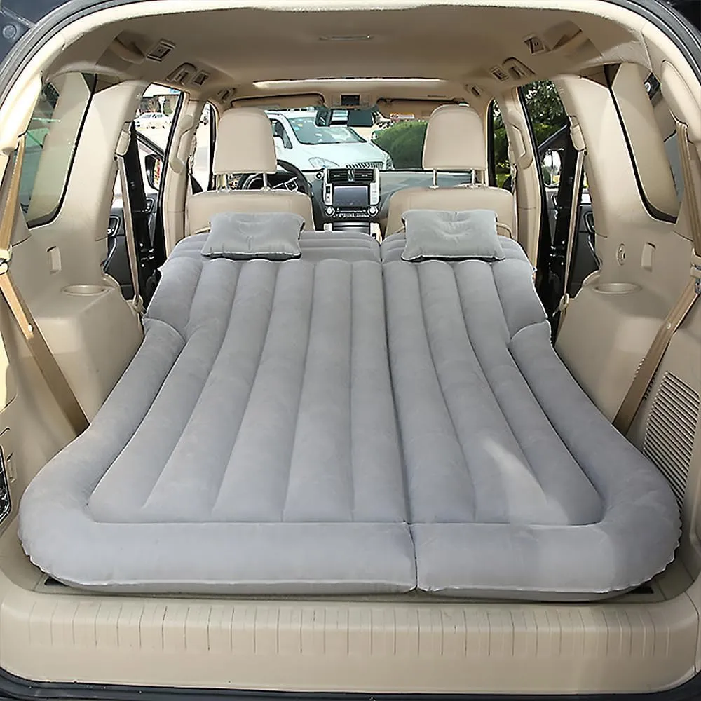Car Inflatable Mattress for Honda HRV 2015 2016 2017 2018 2019 2020 2021 2022 Portable Car Air Bed Rear Trunk Camping Bed Back Seat Air Mattress Folding Air Bed Cushion,Grey