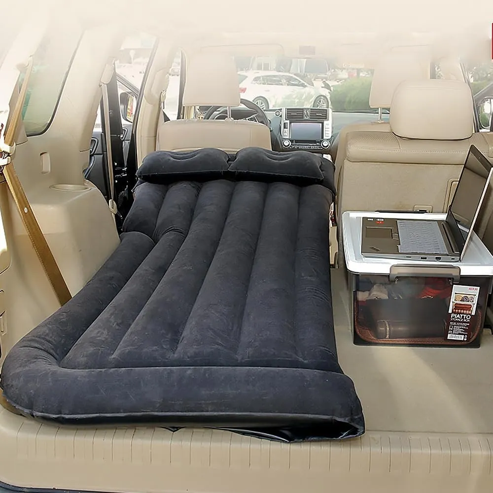 Car Inflatable Mattress for Honda HRV 2015 2016 2017 2018 2019 2020 2021 2022 Portable Car Air Bed Rear Trunk Camping Bed Back Seat Air Mattress Folding Air Bed Cushion,Grey