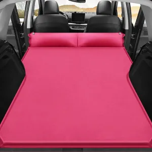 Car Inflatable Mattress for Infiniti QX50 QX60 QX80 QX30 Q50 Q60 Q70 G25 G35 G37 Coupe Portable Air Sleeping Bed with Pillow Camping Travel Cot Inflatable Trunk Sleeping Pad,Pink