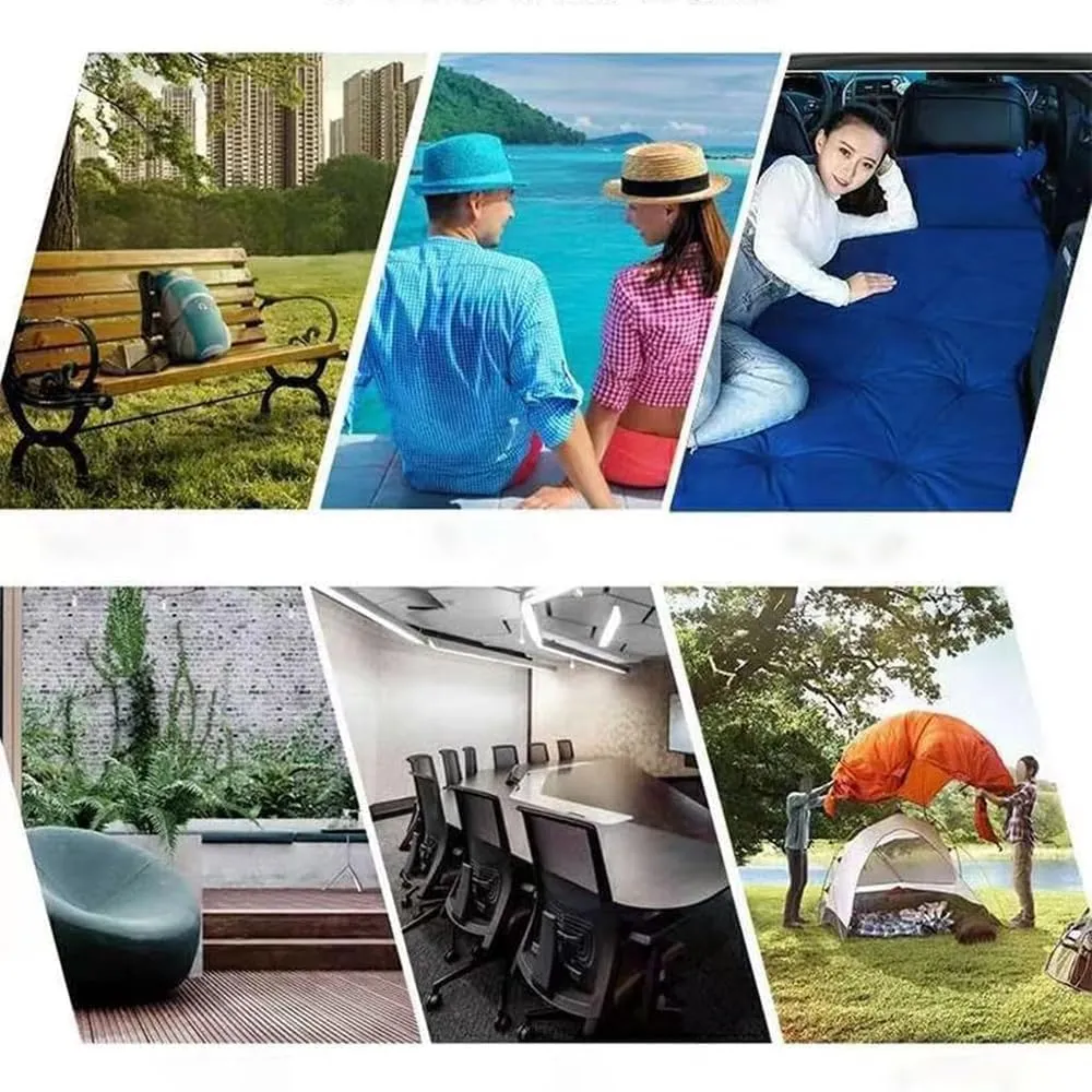 Car Inflatable Mattress for Lexus GX460 2014 2015 2016 2017 2018 2019 2020 2021 2022 2023 Portable Air Sleeping Bed with Pillow Camping Travel Cot Inflatable Trunk Sleeping Pad,Blue
