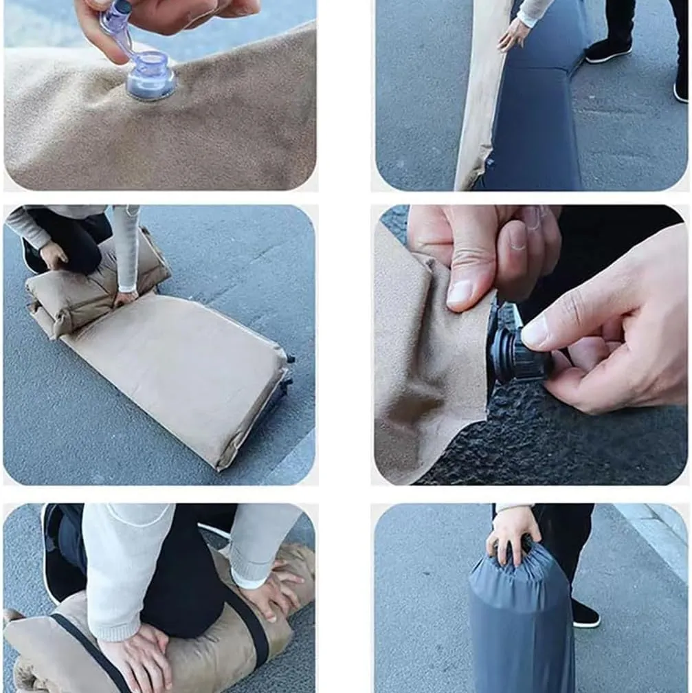 Car Inflatable Mattress, for Subaru Forester 2014-2018 Outdoor Camping Travel Portable Sleeping Pad AdjustableWear Resistant, Auto Accessories,F-Green