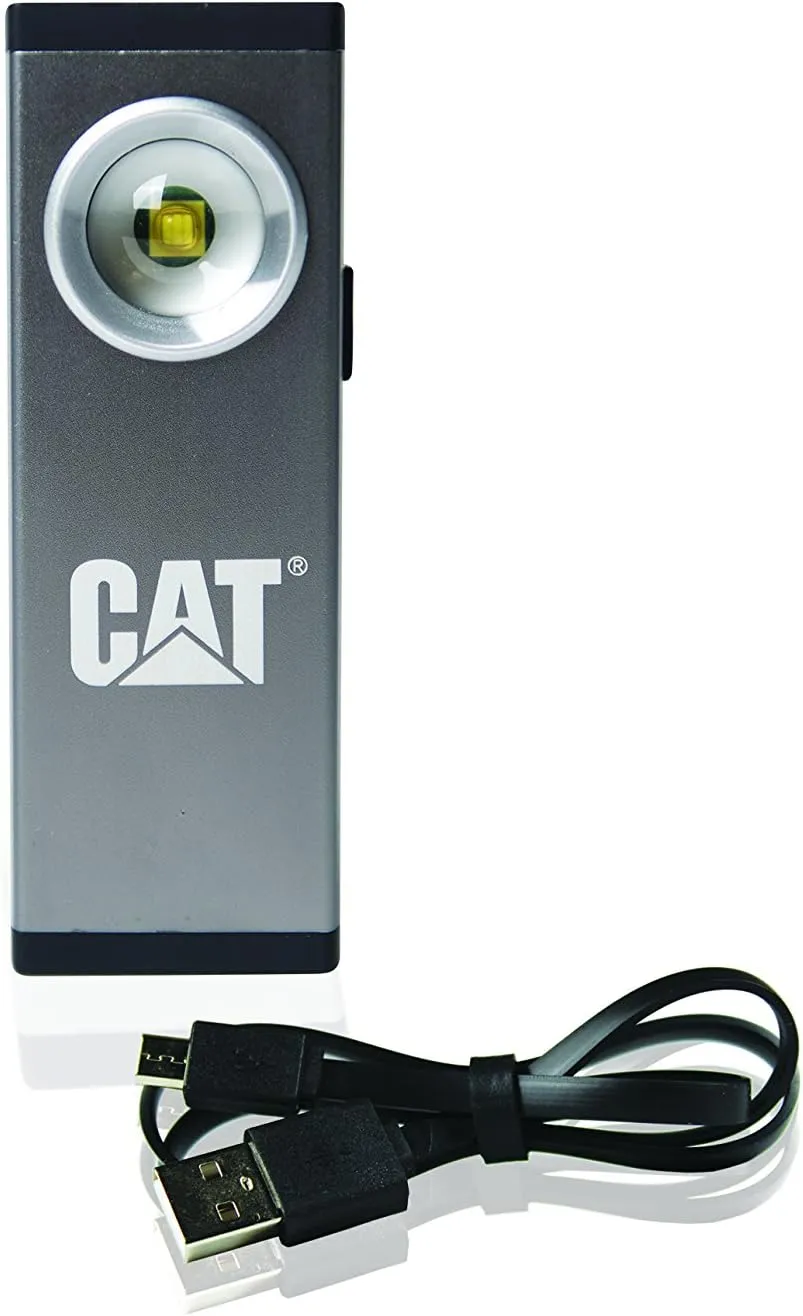Cat Work Lights Cat CT5115 Gun Metal 200 lm Rechargeable Pocket Spot Light with Magnetic Base