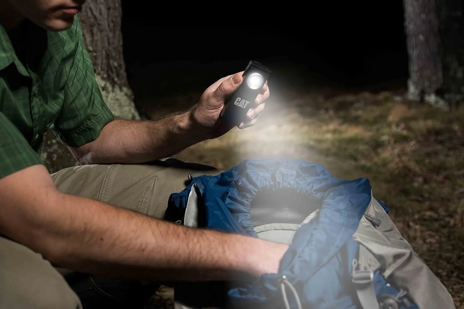 Cat Work Lights Cat CT5115 Gun Metal 200 lm Rechargeable Pocket Spot Light with Magnetic Base