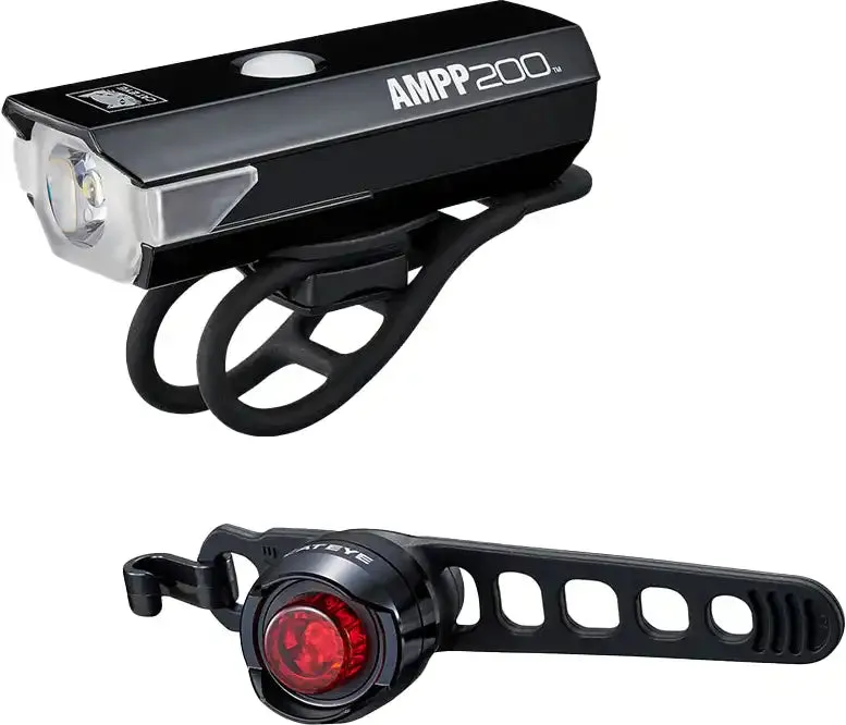 Cateye AMPP 200 / Orb Recharge USB Lightset