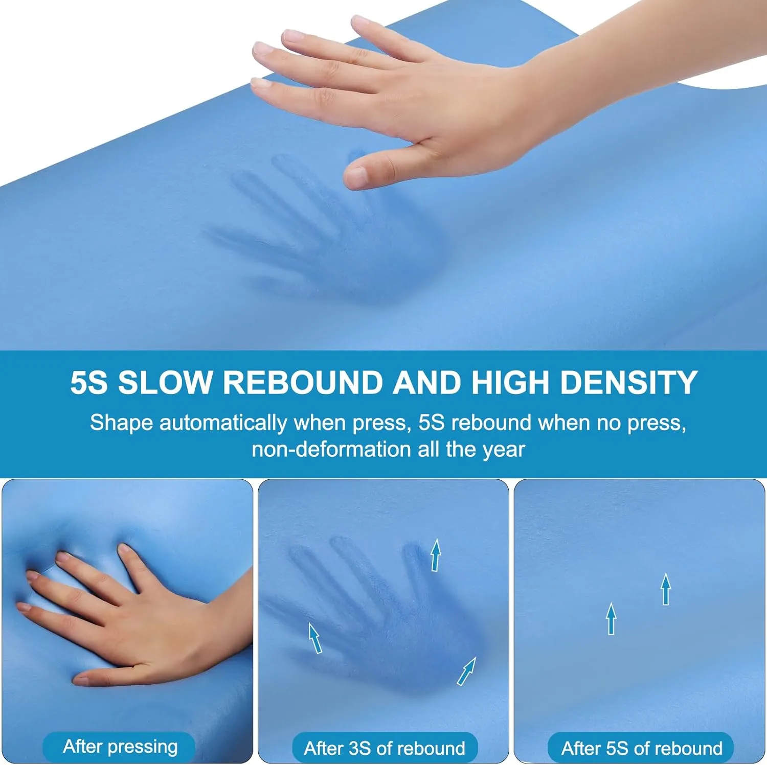 Cervical Neck Pillow, Contour Memory Foam Pillows Neck Pillow for Sleeping, Ergonomic Pillow for Side Back Stomach Sleeper, Neck and Shoulder Pain
