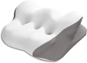 Cervical Neck Pillow for Pain Relief, Ergonomic Contour Memory Foam Pillow Side Sleeper Pillow for Neck Support,Odorless Pillow with Cooling Pillowcase