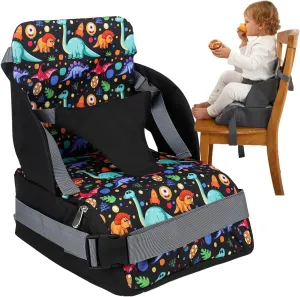 Chair Pad to Raise Seat Height, Dining Table Chair Seat Protector, Large Capacity Mommy Bag Shoulder Diaper Bag (Dinosaur,Standard)