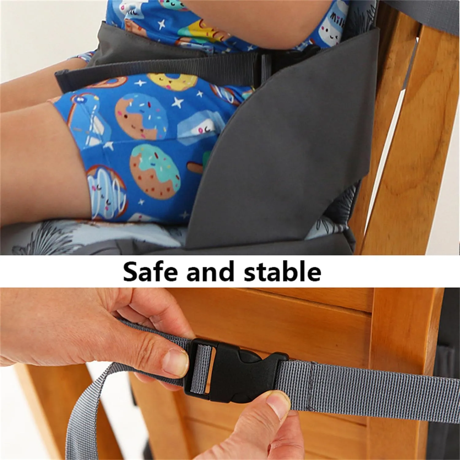 Chair Pad to Raise Seat Height, Dining Table Chair Seat Protector, Large Capacity Mommy Bag Shoulder Diaper Bag (Dinosaur,Standard)