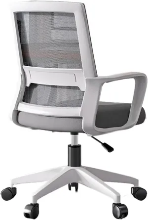 Classic Ergonomic Office Chair with Wheels Mesh Backrests Swivel Task Chair Desk Chair for Man Woman Desk Task Chair(Gris)