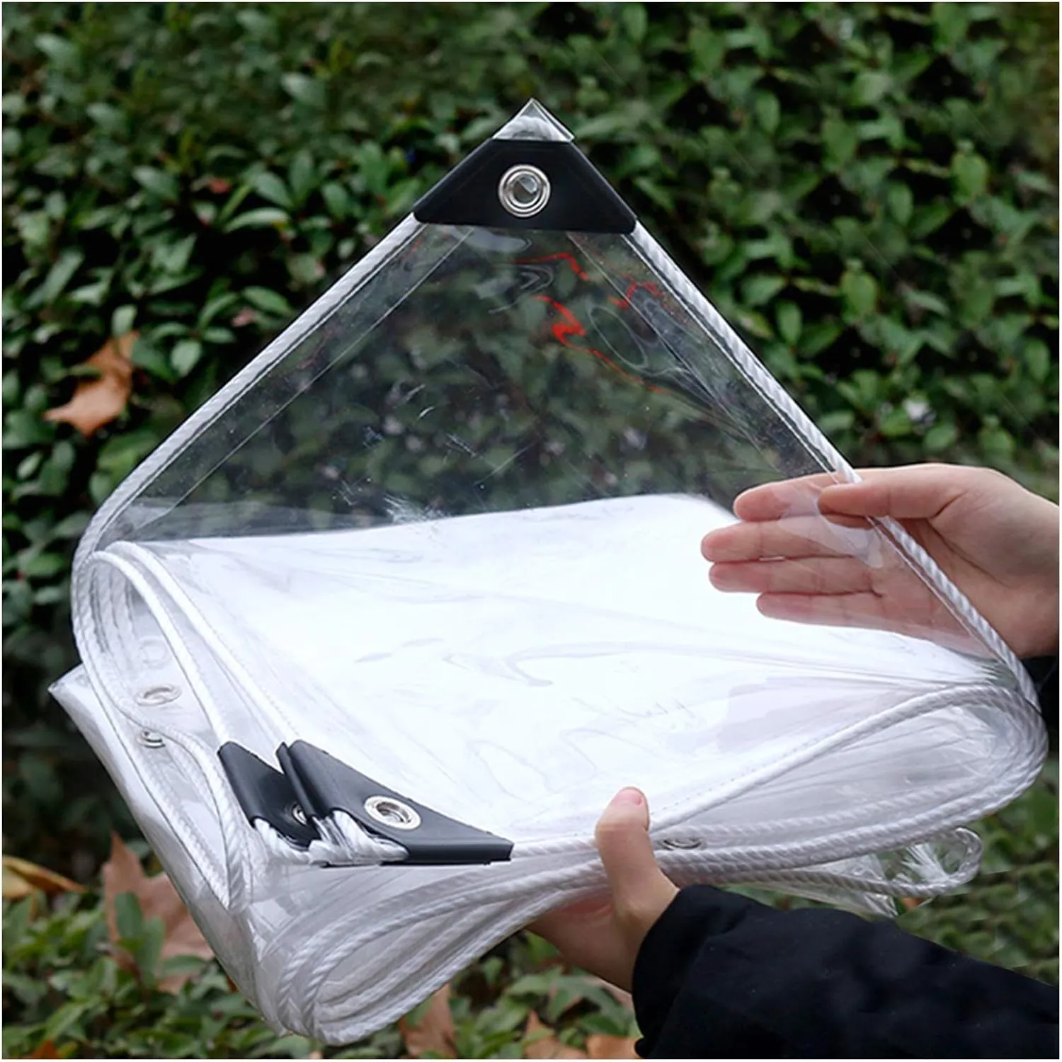 Clear Tarps, Waterproof Tarpaulin 100% UV & Weather Resistant Vinyl Coated PVC Ground Tarps Multiple Sizes Shelter Shed Perfect for Curtains (Color : 0.3mm, Size : 1.4x6m)