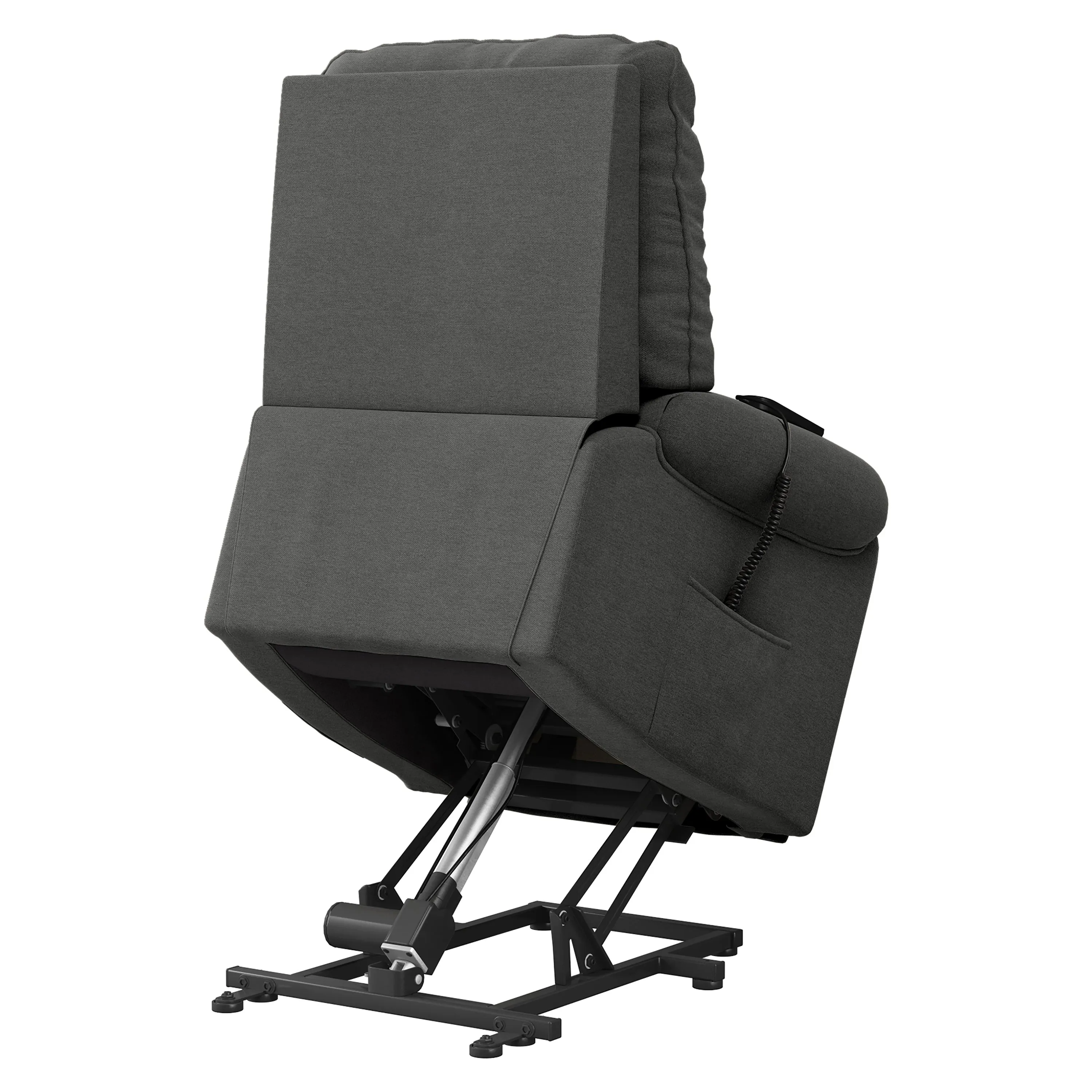 Cleavenger Power Recline and Lift Button-Tufted Chair