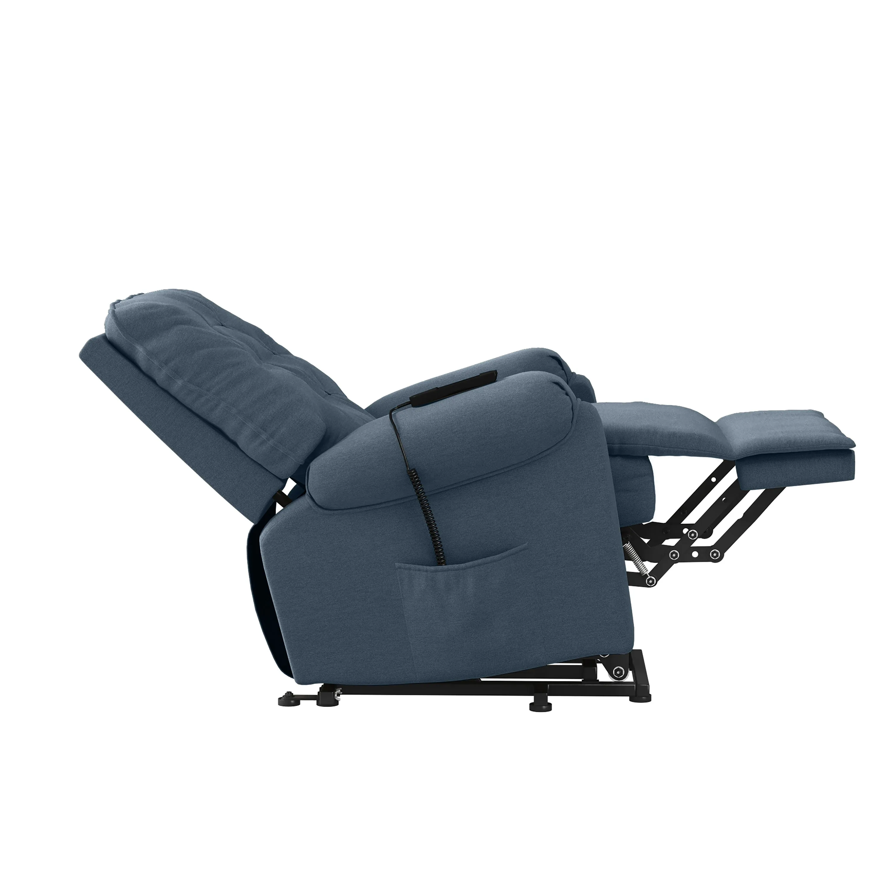Cleavenger Power Recline and Lift Button-Tufted Chair
