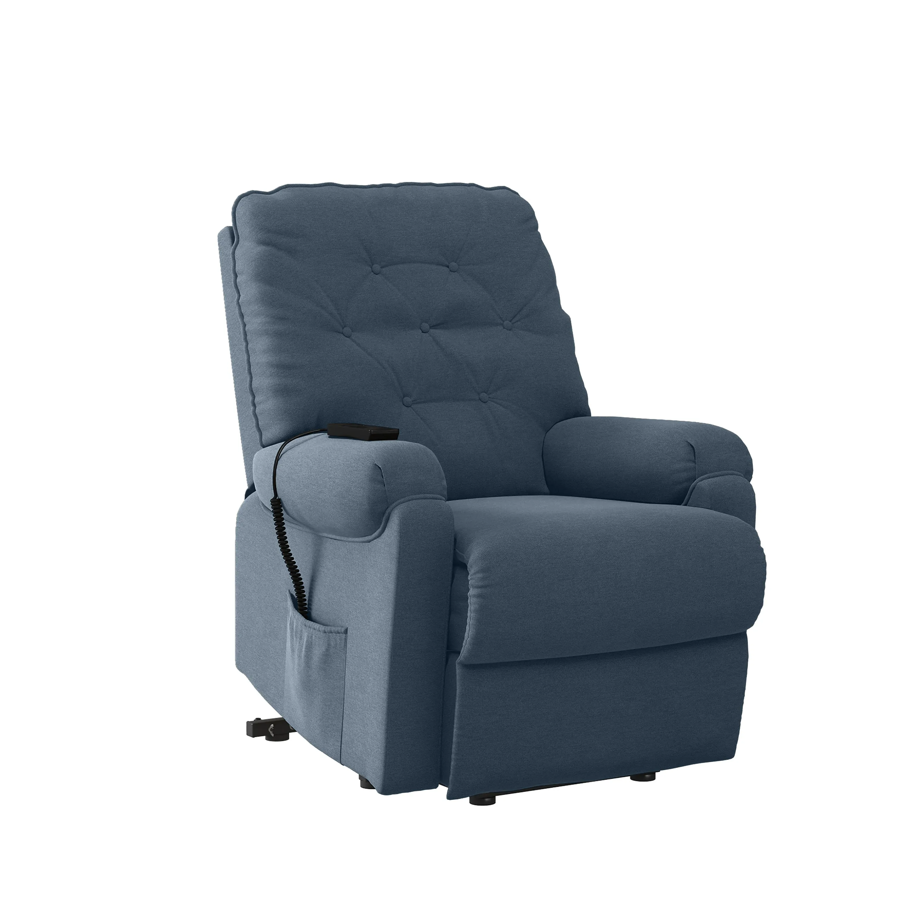 Cleavenger Power Recline and Lift Button-Tufted Chair