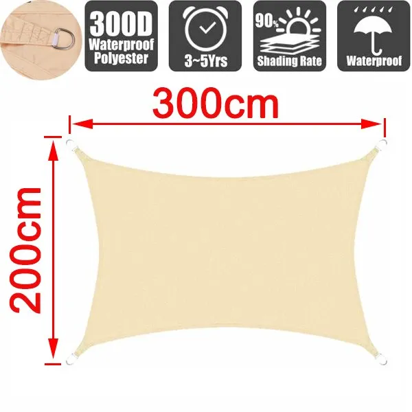 cloth garden 300D cover sunscreen canvas outdoor waterproof awning shade Oxford anti-UV awning Summer rain courtyard Dependable Supportive policies