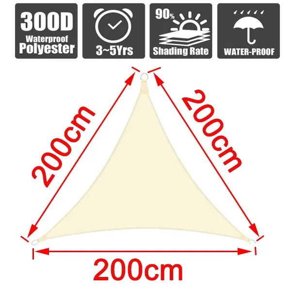 cloth garden 300D cover sunscreen canvas outdoor waterproof awning shade Oxford anti-UV awning Summer rain courtyard Dependable Supportive policies