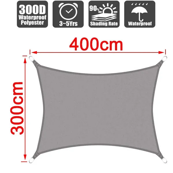 cloth garden 300D cover sunscreen canvas outdoor waterproof awning shade Oxford anti-UV awning Summer rain courtyard Dependable Supportive policies