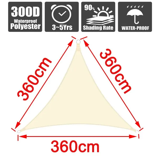 cloth garden 300D cover sunscreen canvas outdoor waterproof awning shade Oxford anti-UV awning Summer rain courtyard Dependable Supportive policies