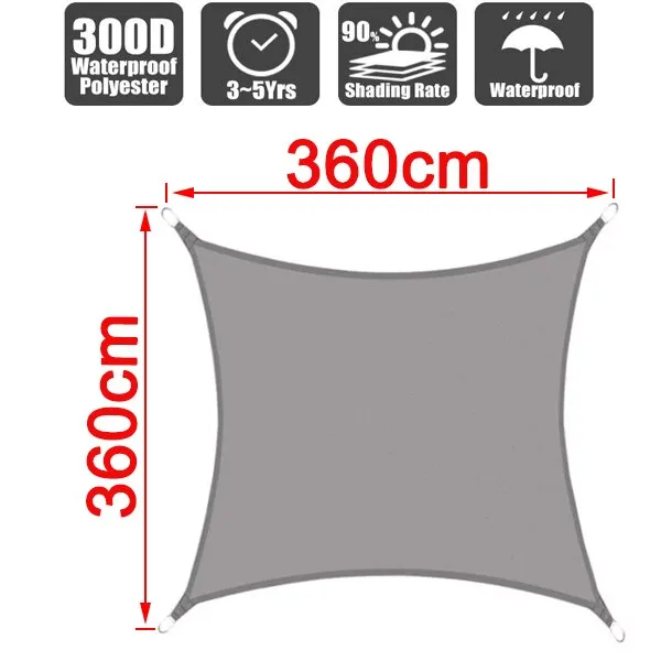 cloth garden 300D cover sunscreen canvas outdoor waterproof awning shade Oxford anti-UV awning Summer rain courtyard Dependable Supportive policies