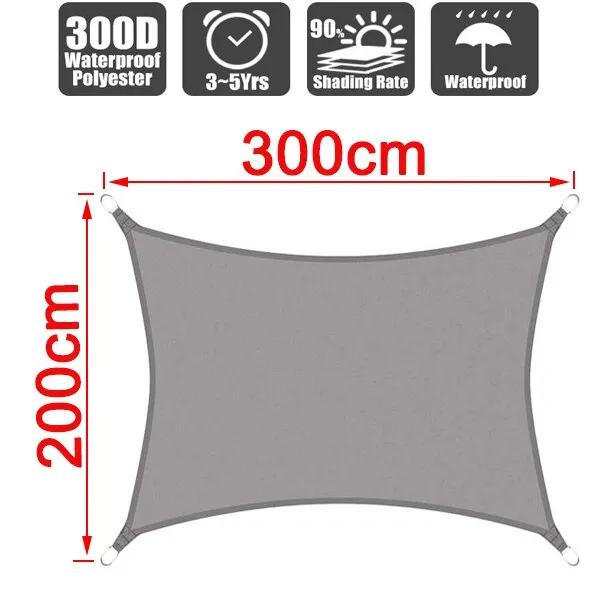 cloth garden 300D cover sunscreen canvas outdoor waterproof awning shade Oxford anti-UV awning Summer rain courtyard Dependable Supportive policies