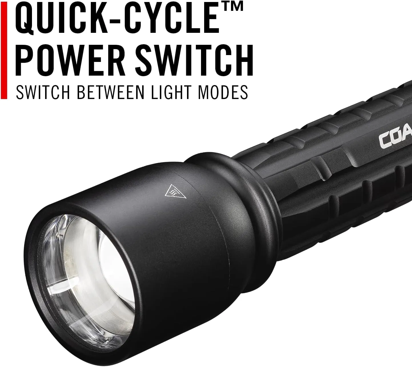 Coast XP14R 4500 Lumen USB-C Rechargeable LED Flashlight with Slide Focus® and Pure Beam® Focusing Optic, 5 Light Modes