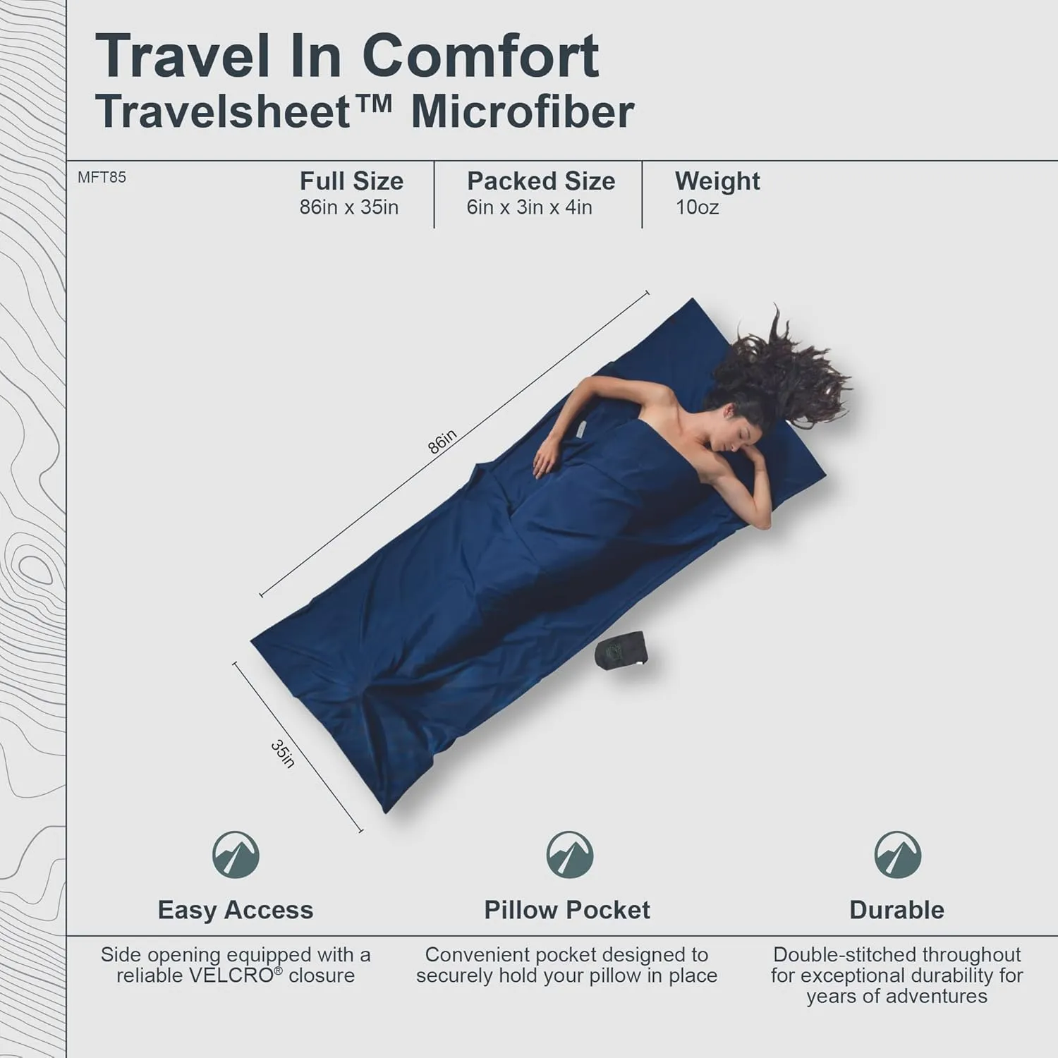COCOON - Premium - TravelSheet™ Microfiber - Cranberry