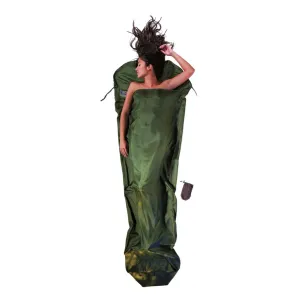 Cocoon Silk Mummy Sleeping Bag Liner - Dark Olive Green