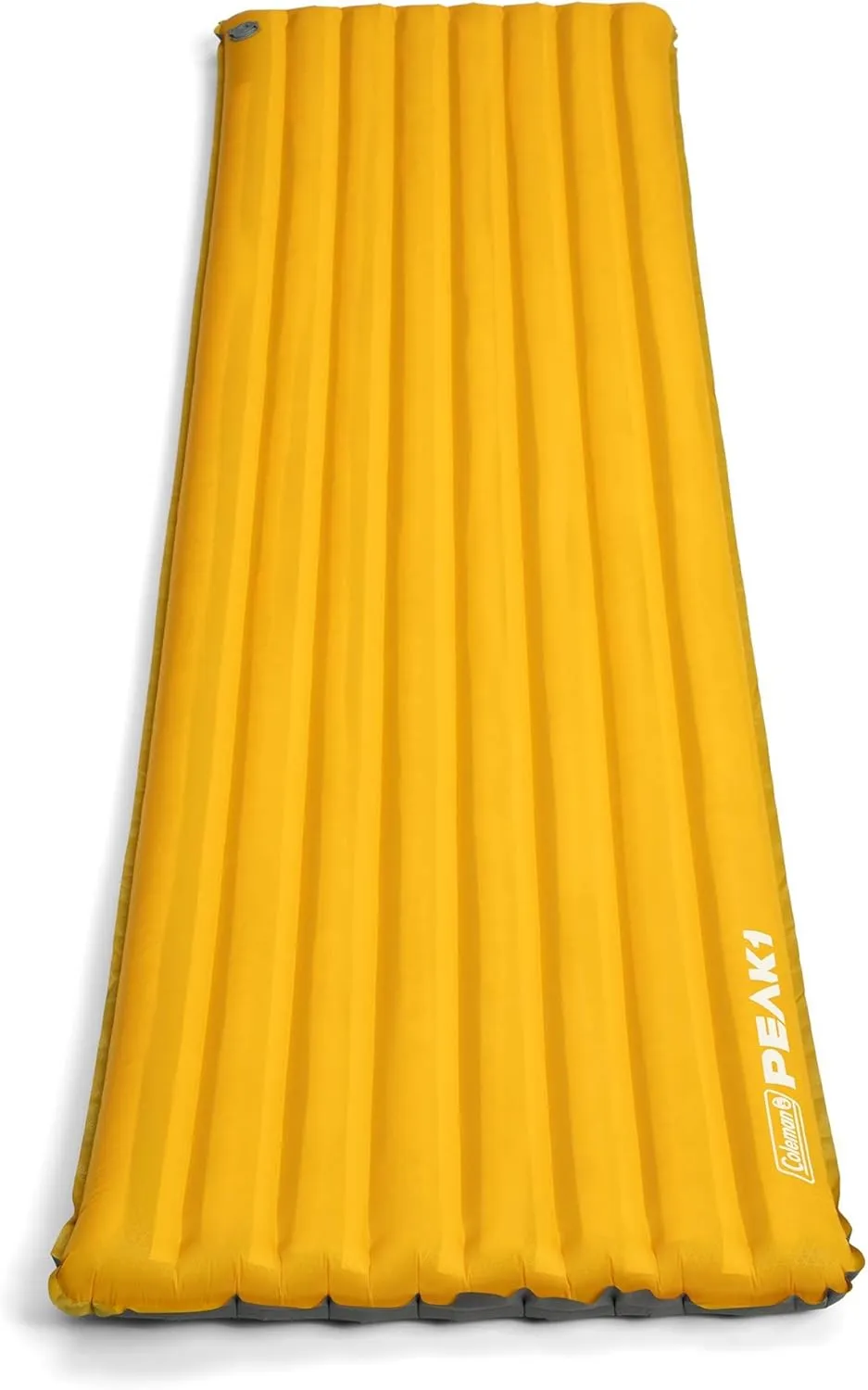 Coleman PEAK1 Sleeping Camp Pad with Integrated Valve System and Carry Bag for great for Backpacking, Hiking, and Rugged Car Camping, Marigold