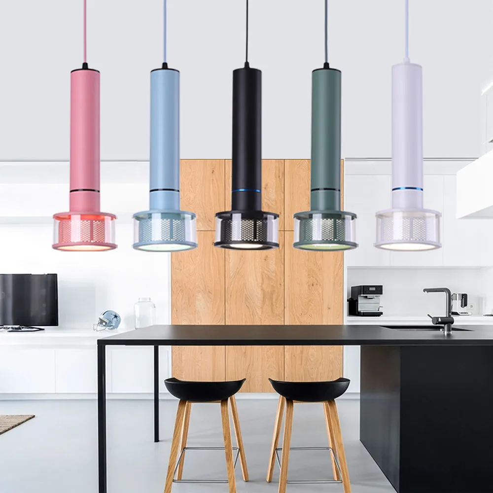 Colorful LED Pendant Lamp 15W Modern Indoor Hanging Lamp Luminaria