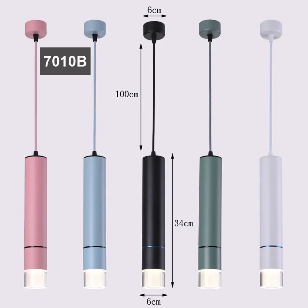Colorful LED Pendant Lamp 15W Modern Indoor Hanging Lamp Luminaria