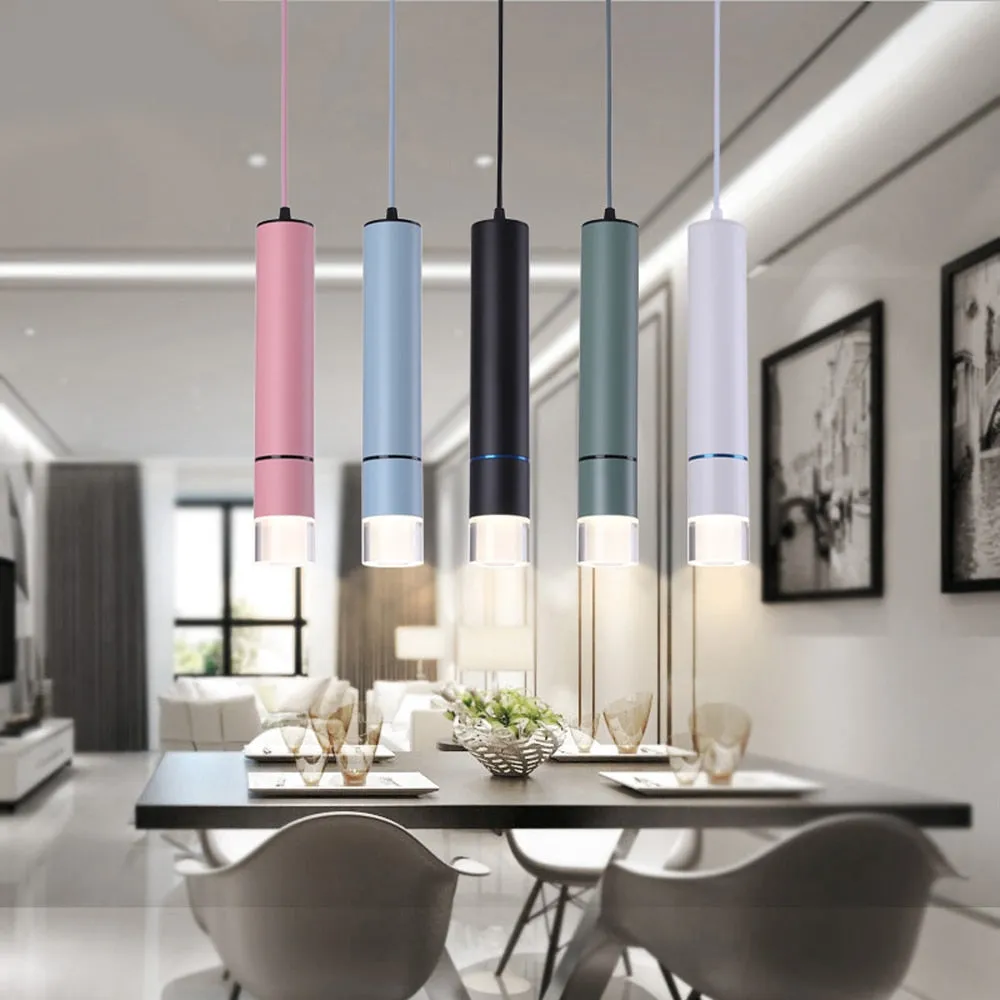 Colorful LED Pendant Lamp 15W Modern Indoor Hanging Lamp Luminaria