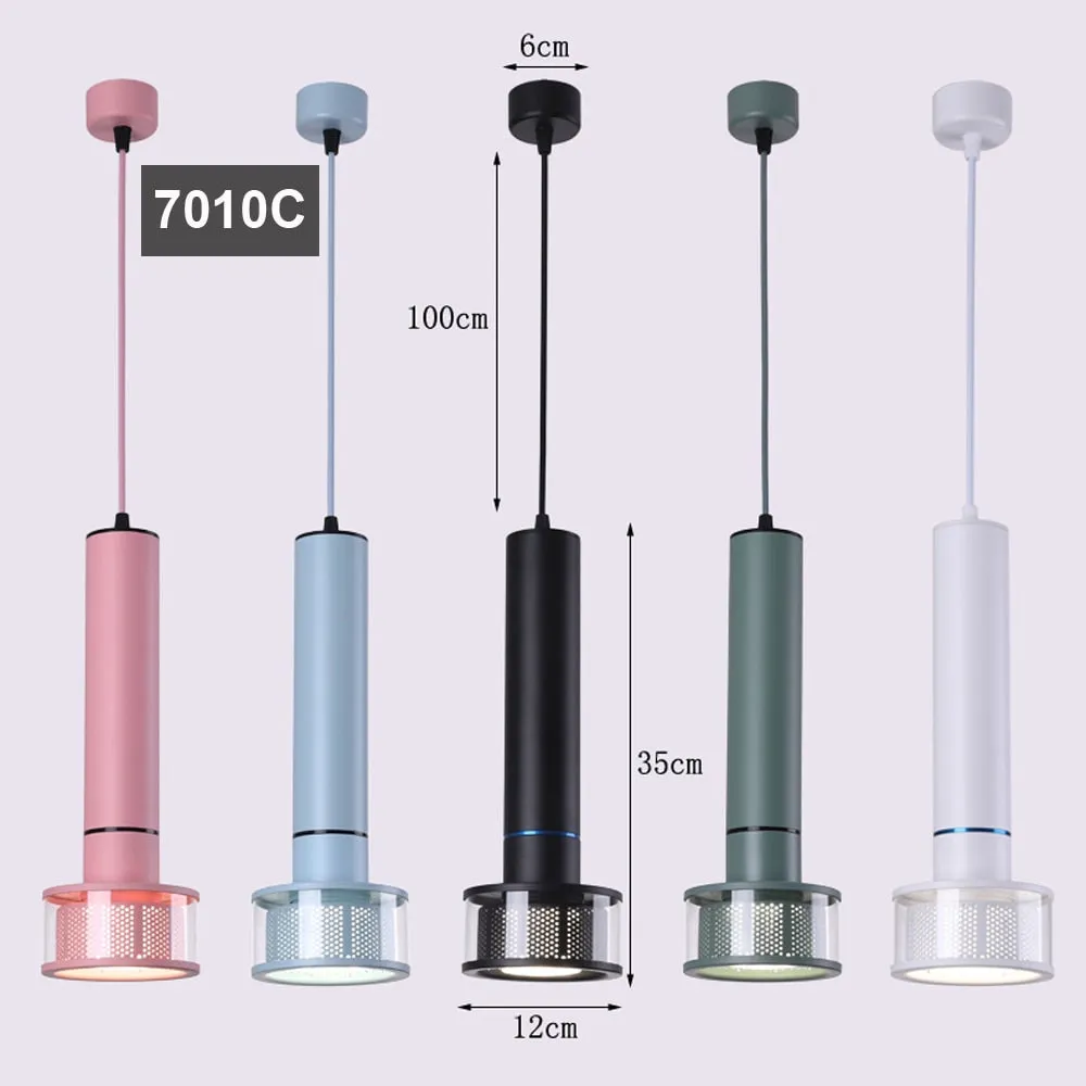 Colorful LED Pendant Lamp 15W Modern Indoor Hanging Lamp Luminaria