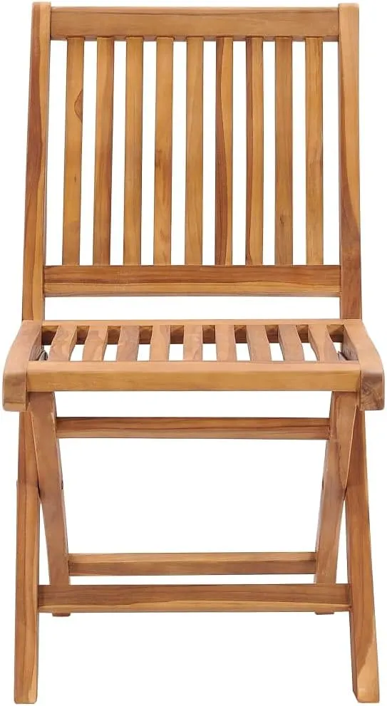 Comfortable Chair Camping Chairs Patio Chairs Kitchen Chairs - Folding Patio Chairs with Cushions 8 pcs Solid Teak Wood for Outside Terrace Beaches Campsites
