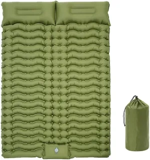 Comfortable Inflatable Sleeping Pad with Innovative Design, Foot Pump Inflation, and Compact Storage for Camping Trips
