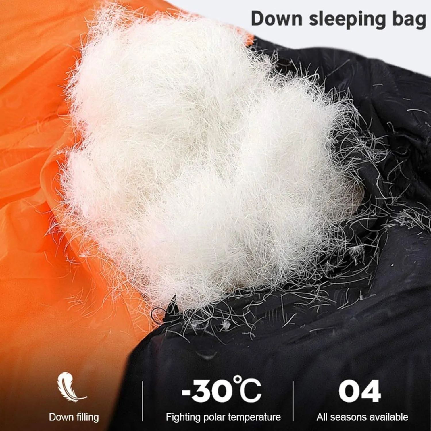 Comfy Sleeping Bag Ultra Light Warm Duck Sleeping Bag for Camping, Hiking, Outdoors Indoor & Outdoor Use