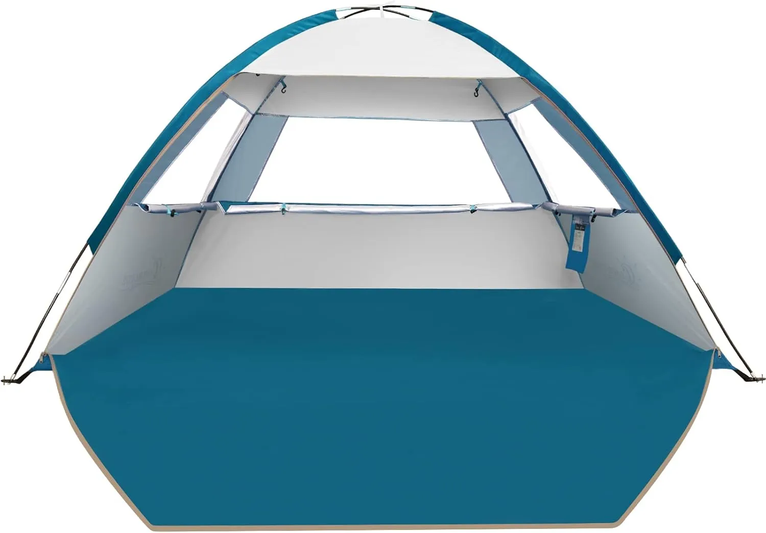 COMMOUDS Beach Tent Sun Shade for 3/4-5/6-7/8-10 Person, UPF 50  Beach Sun Shelter Canopy Tent, Lightweight, Easy Set Up and Carry
