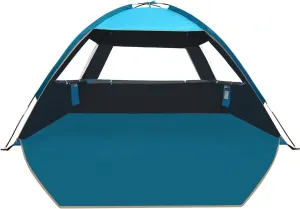 COMMOUDS Beach Tent Sun Shade for 3/4-5/6-7/8-10 Person, UPF 50  Beach Sun Shelter Canopy Tent, Lightweight, Easy Set Up and Carry