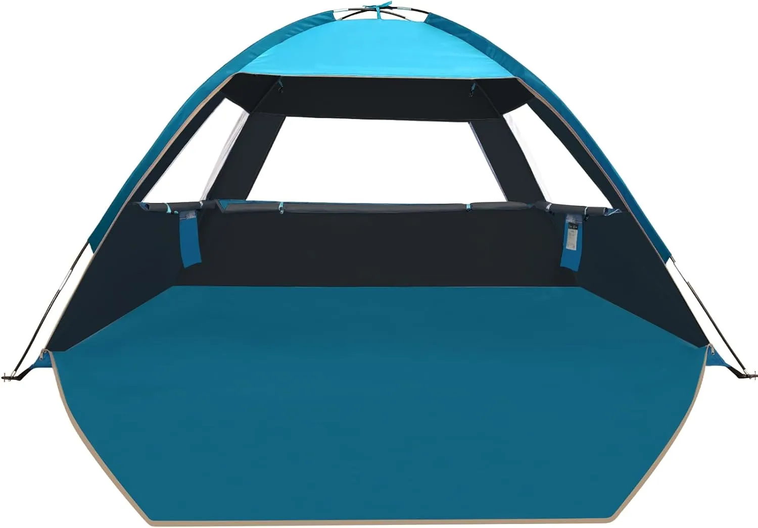 COMMOUDS Beach Tent Sun Shade for 3/4-5/6-7/8-10 Person, UPF 50  Beach Sun Shelter Canopy Tent, Lightweight, Easy Set Up and Carry