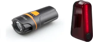 Compact Design Bike Lights Set, Front and Back Lights, IP64 Waterproof, 6 Modes Cycling Light, USB Rechargeable Tail Light