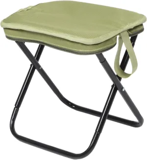 Compact Folding Stool with Carry Bag Lightweight Carbon Steel and Oxford Fabric Mini Chair for Outdoor Camping Fishing Hiking and Travel Use Versatile Portable Design