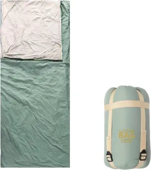 Compact Ultra Lightweight Sleeping Bag Envelope Backpacking Bag with Compression Sack for Adults Warm Weather Camping, Traveling, Hiking