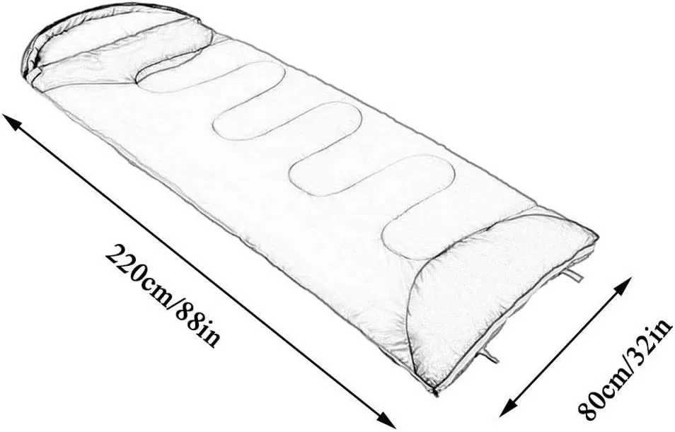 Compact Warm Weather Sleeping Bag for Outdoor Camping Hiking Backpacking Travel for Women and Men