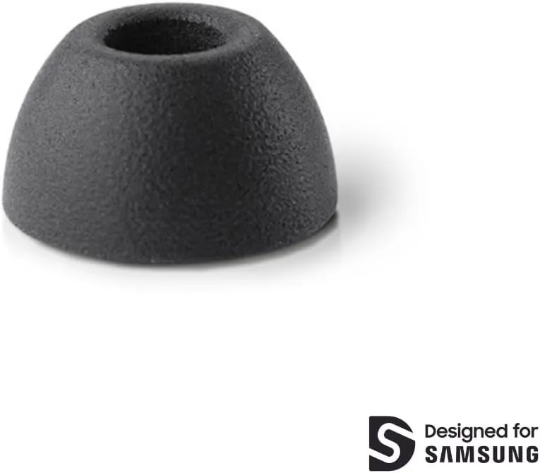 Comply Memory Foam Replacement Earbud Tips Designed for Samsung Galaxy Buds2 Pro | Ultimate Comfort, Secure Fit, Superior Noise Isolation | Anti Slip, Prevent From Falling Out, Black (S/M/L) (3 Pairs)