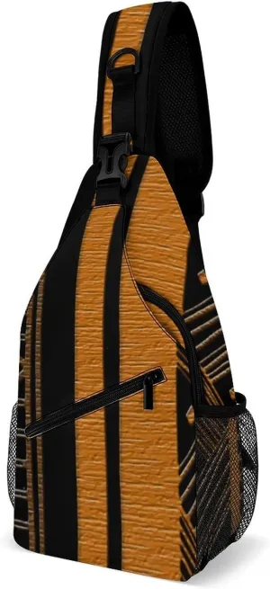 Contemporary Afrocentric Pattern A Spacious And Large Capacity Portable Adjustable Chest Bag