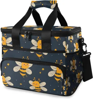 Cooler Bag Insulated Picnic Bag Large Lunch Box Reusable Tote Bag Soft Sided Portable Beach Cooler Grocery Camping