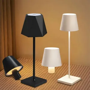 Cordless USB Rechargeable LED Table Lamp – Touch Control Light for Bedside & Ambient Decor