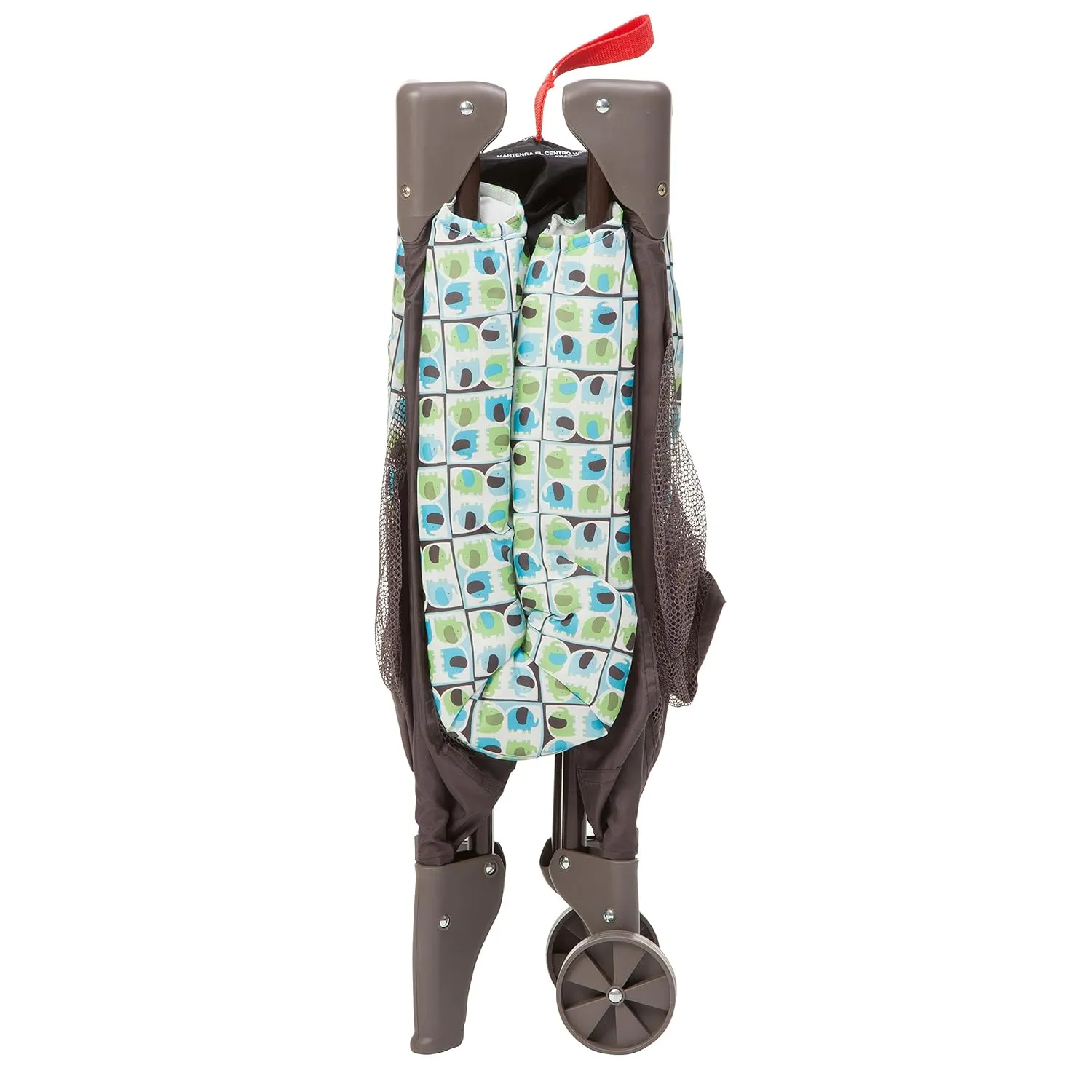 Cosco Funsport Compact Portable Playard, Lightweight, Easy Set up, Foldable Baby Playpen with Carry Bag, Elephant Squares