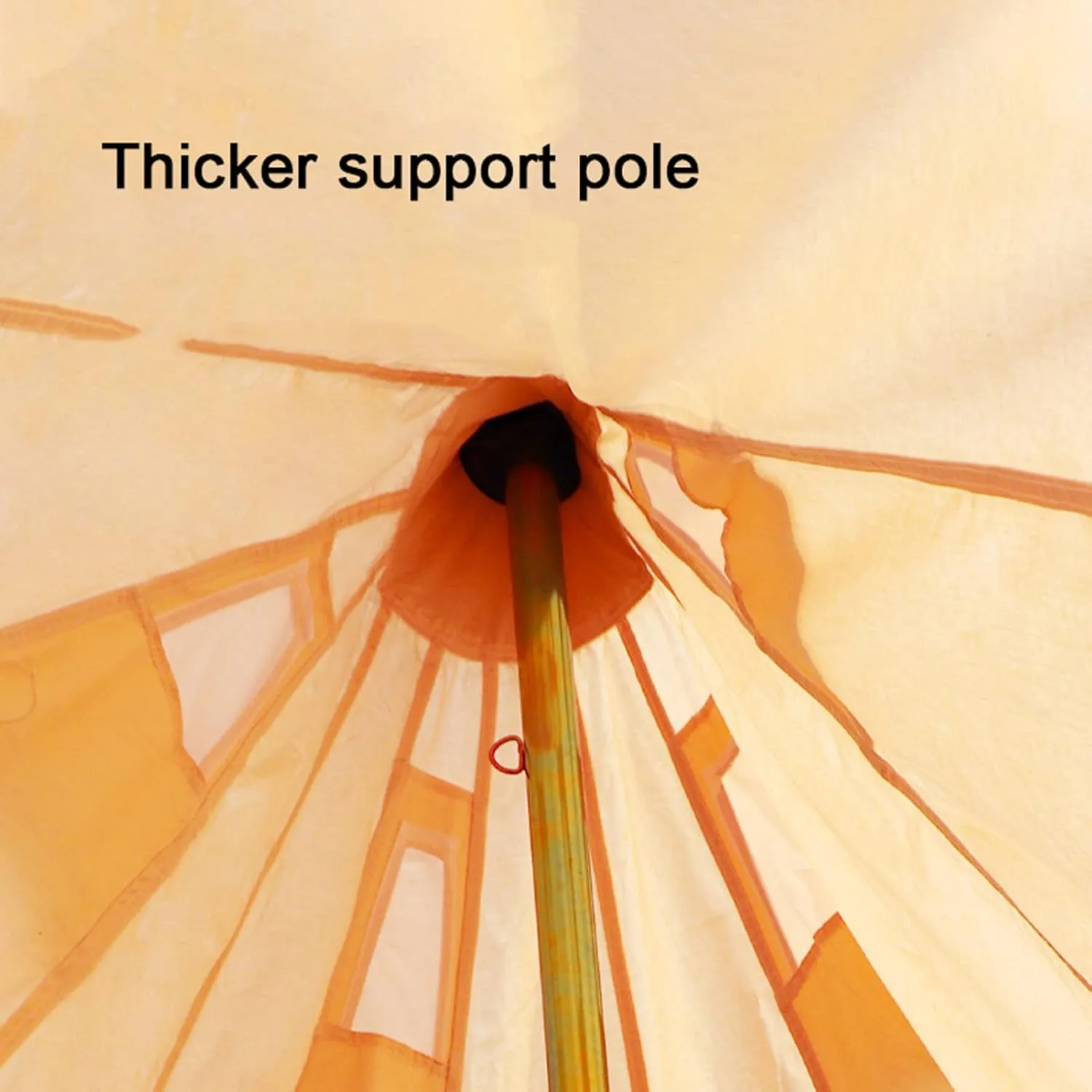 Cotton Bell Tent, Luxury Glamping Tent, Yurt Tents for All Year Living, Waterproof Bell Tent for 8-12 Person Family Camping Outdoor Hunting Christmas Party