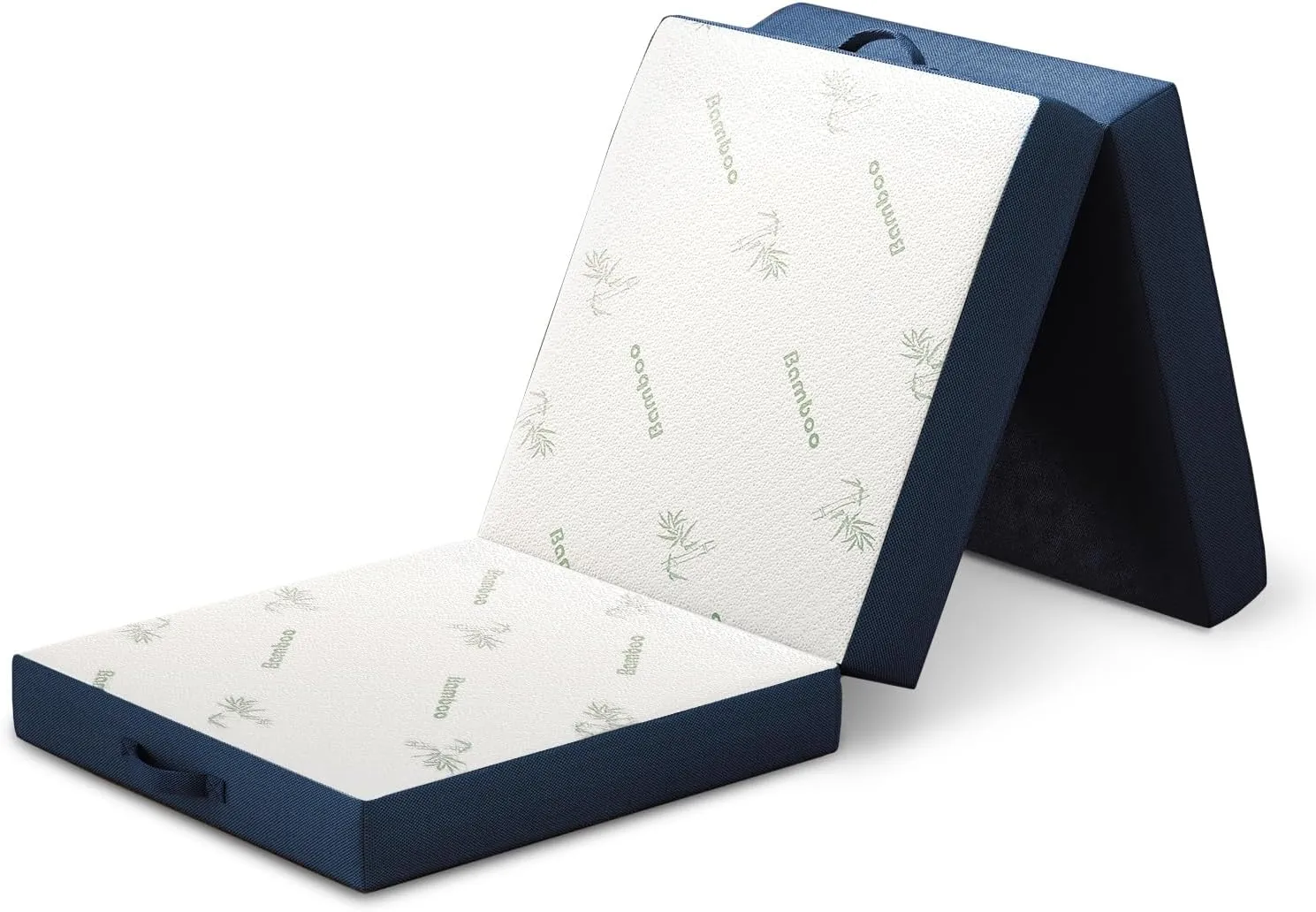 Cozzzi Trifold Foldable Mattress for Floor and Traveling with Removable Cover - Lightweight and Portable Foldable Mattress for Adults & Kids - Compact and Easy to Storage (75in x 25in x 4in)