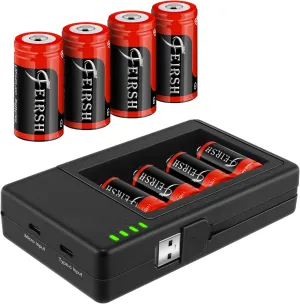 cr123a Lithium Batteries and Charger for Arlo,8 Pack arlo batteries rechargeable,3.7V 800mAh Rechargeable Batteries,rechargeable batteries for Arlo Wireless Security Cameras VMC3030 VMK3200 VMS3330